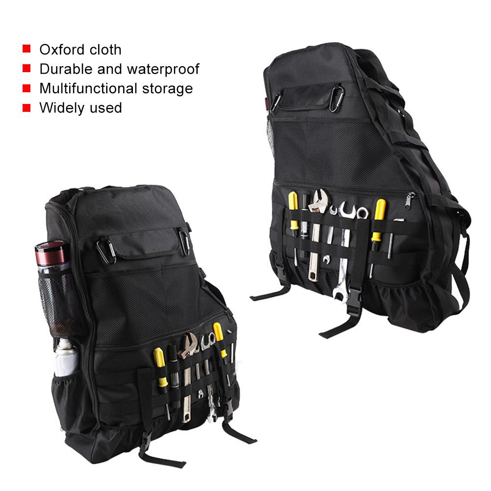 Roll Cage Storage Bag Multifunctional Trunk Organizer Tool Holder Fits for Jeep Wrangler 2 4 Door 2007 20162pcs