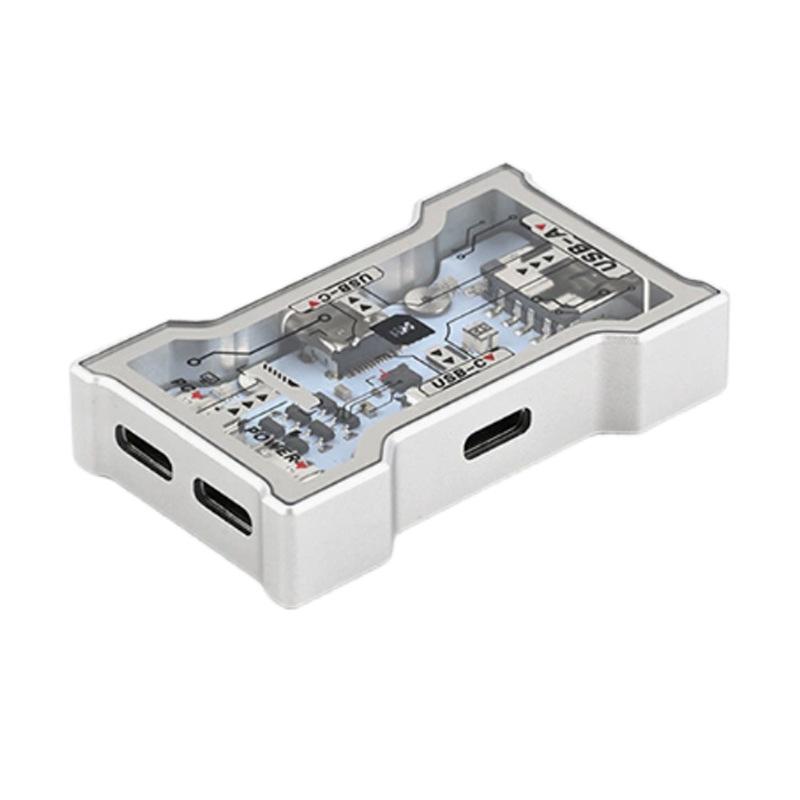 HMHUB HubLitte USB на Type-C RGB Алюминиевый Игровой Хаб 8K