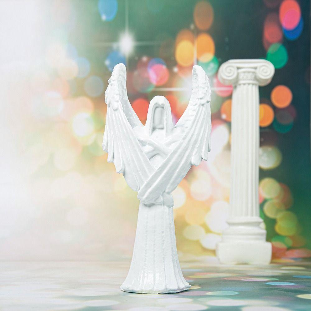 Абстрактное искусство Скульптура Темного Ангела Ручная работа Орнамент Креативная Статуэтка Ангелов на Хэллоуин Настольная