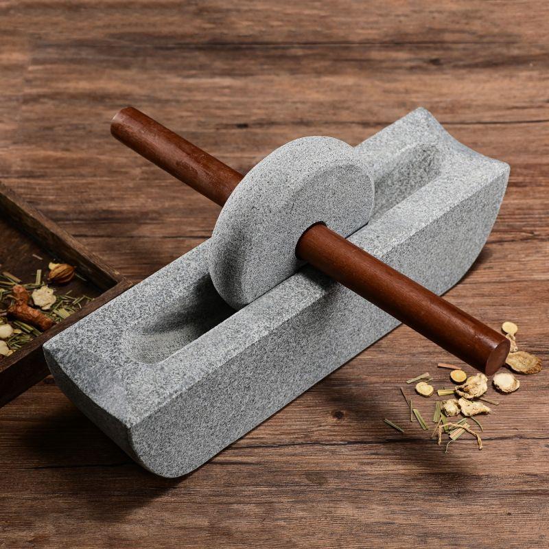 Главная Китайский стиль Мельница Дробилка Набор Роликовый Чайный Поднос Мельницы Для Приправ Традиционная Китайская Медицина Дробильная Машина Декор