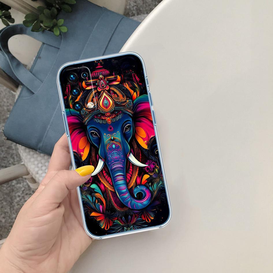 PP2 Animal Elephant Soft Shell Transparent Phone Case for Motorola Moto G7 G8 G9 G84 G85 G73 G24 G15 Z2 Play Power Plus
