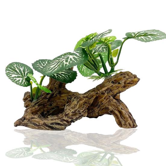Fish Tank Decoration Artificial Plant Aquarium Ornament Fish Tank Accessory Aquatic Decor for Betta Fish Smaller Reptiles