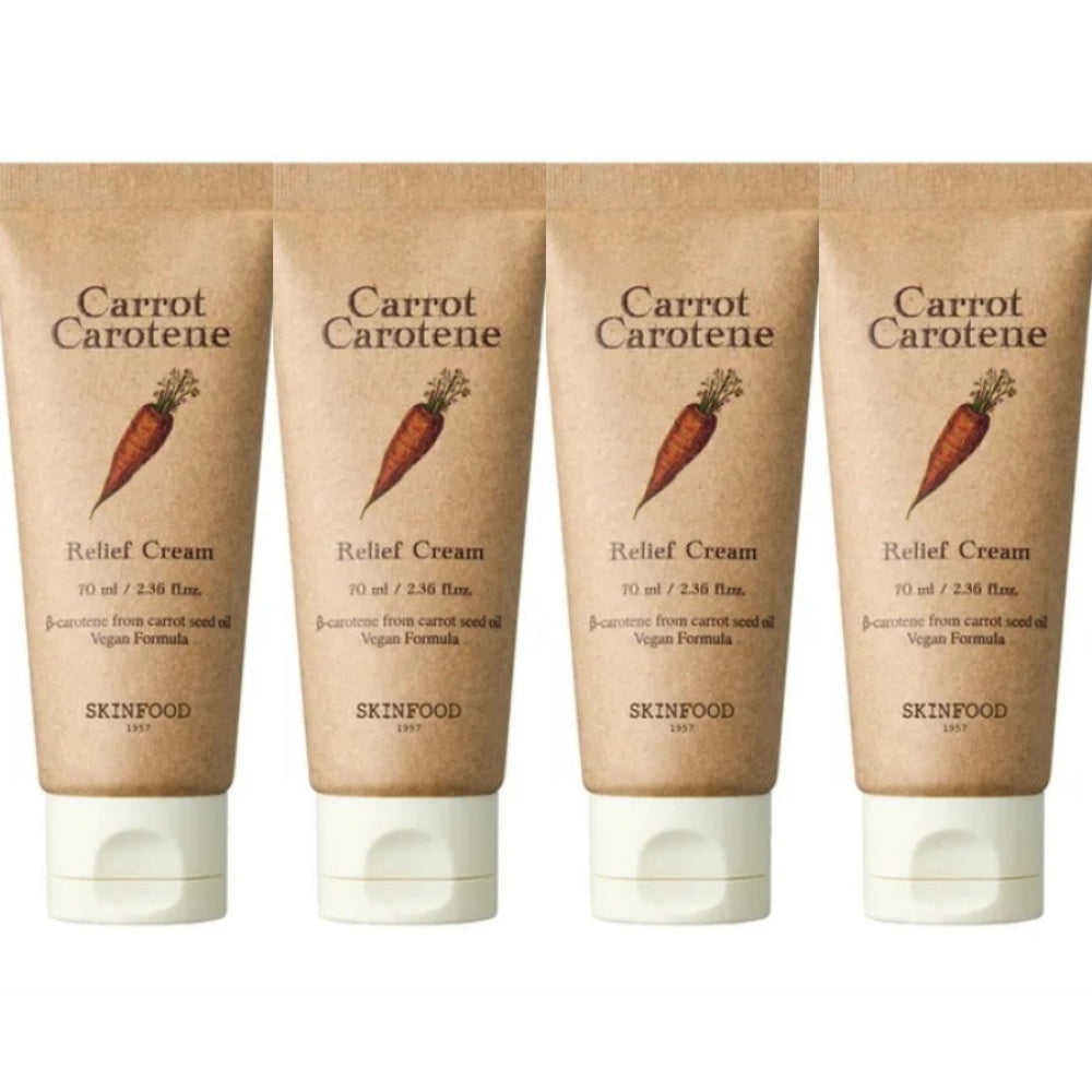 SKINFOOD Carrot Carotene Relief Cream 70ml*1Pc/2Pcs/3Pcs/4Pcs