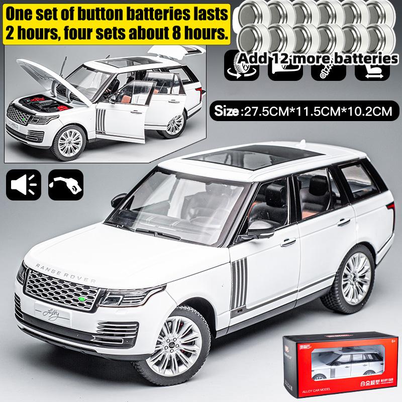 1:18 Range Rover Vogue L405 Рестайлинг 2018 Роскошный Флагманский Внедорожник Металлический Литой Модель Автомобиля Звук и Свет Украшения Игрушки Коллекция