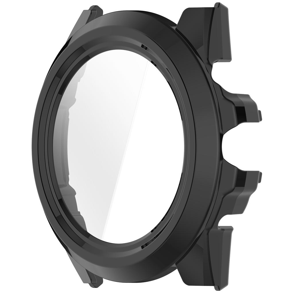 For TicWatch Atlas Watch Case PC Frame Cover with Tempered Glass Screen Film