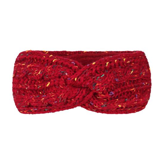 Повязка на голову Мягкая шерстяная вязаная повязка на голову с разноцветными точками Бархатная подкладка Теплая Дышащая Эластичная резинка для волос Аксессуары для волос