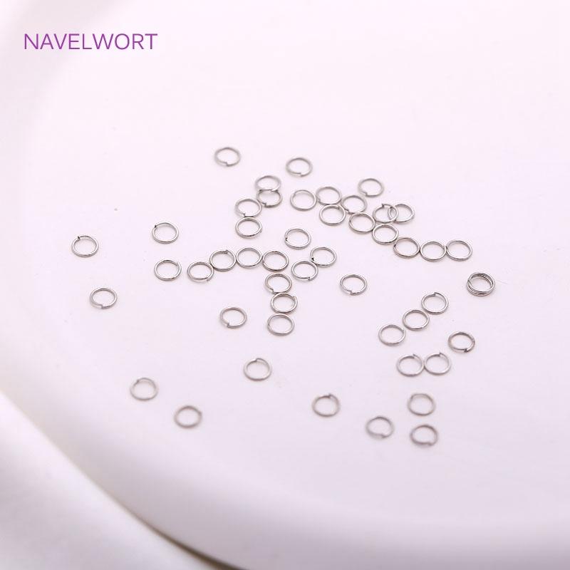 200pcs/Lot 3mm Stainless Steel 18K Gold Plating Small Open Jump Ring,Thin Split Ring For DIY Jewellery Making Findings Wholesale