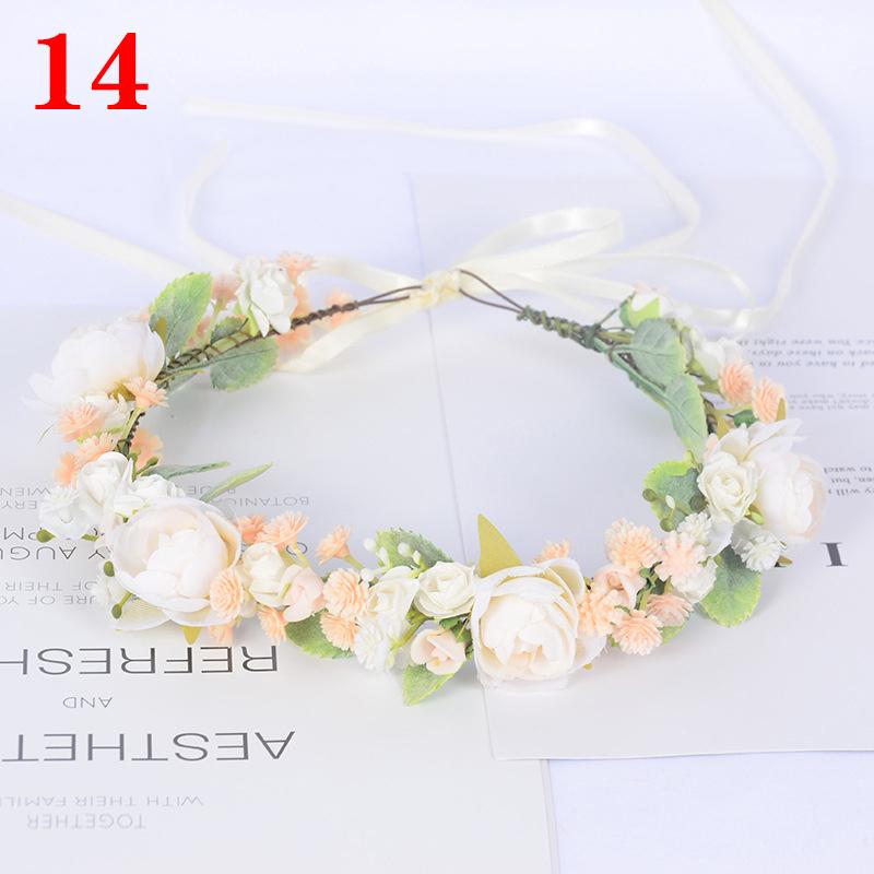 1шт повязка на голову для женщин модная цветочная повязка на голову фотосессии диадемы венок цветок свадьба доступно несколько вариантов