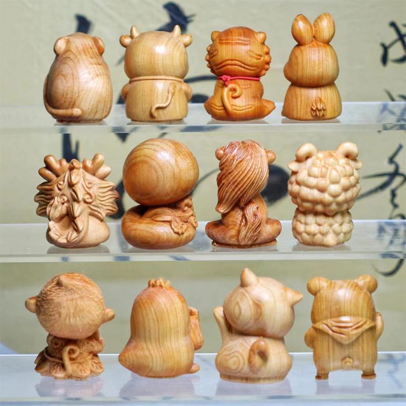 Dragon Snake Animal Wooden Product Wood Carving Car Decoration Hanging Ornaments Sculptures And Figurines Room Home Decoration