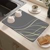 Kitchen Draining Mat Coffee Machine Super Absorbent Pad Tableware Drying Mat Countertop Placemat Home Decoration