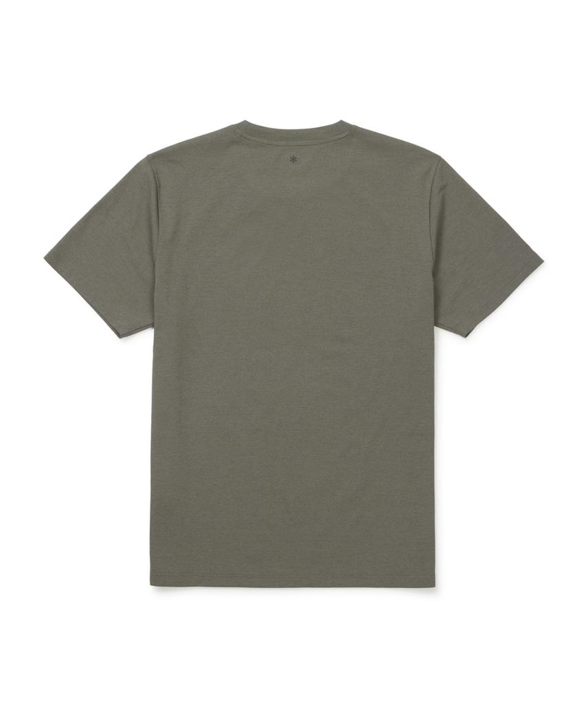 SNOWPEAK APPAREL Quick-Dry Airhole Basic Short Sleeve T-Shirt (S26Mmtts58) Khaki