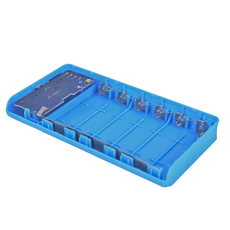 Чехол Power Bank 2A 6X18650 Зарядное устройство Diy Box Kit Аккумуляторная плата без аккумулятора