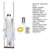 Halloween Decoration Outdoor Swing Ghost Ornament with LED Lights Adjustable Hanging Spooky Ghost Decor