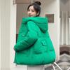 Осень-зима, утепленная теплая парка, женская повседневная однотонная свободная куртка с большим карманом и капюшоном, куртки с хлопковой подкладкой, верхняя одежда