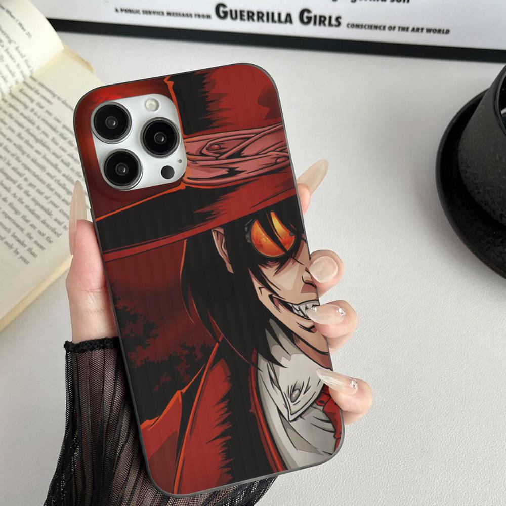 Хоррор Аниме Hellsing Для IPhone 17 16 15 Plus Pro Max 12 14 Plus 11 13 Волна Гофрированная Полоса Чехол для Телефона