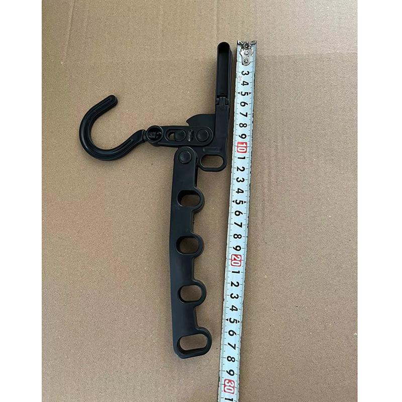 4 шт. Складная вешалка для одежды с 5 отверстиями и эргономичными крючками - Портативная, компактная, прочная пластиковая вешалка для путешествий, отелей, общежитий и домашнего использования, Вешалки