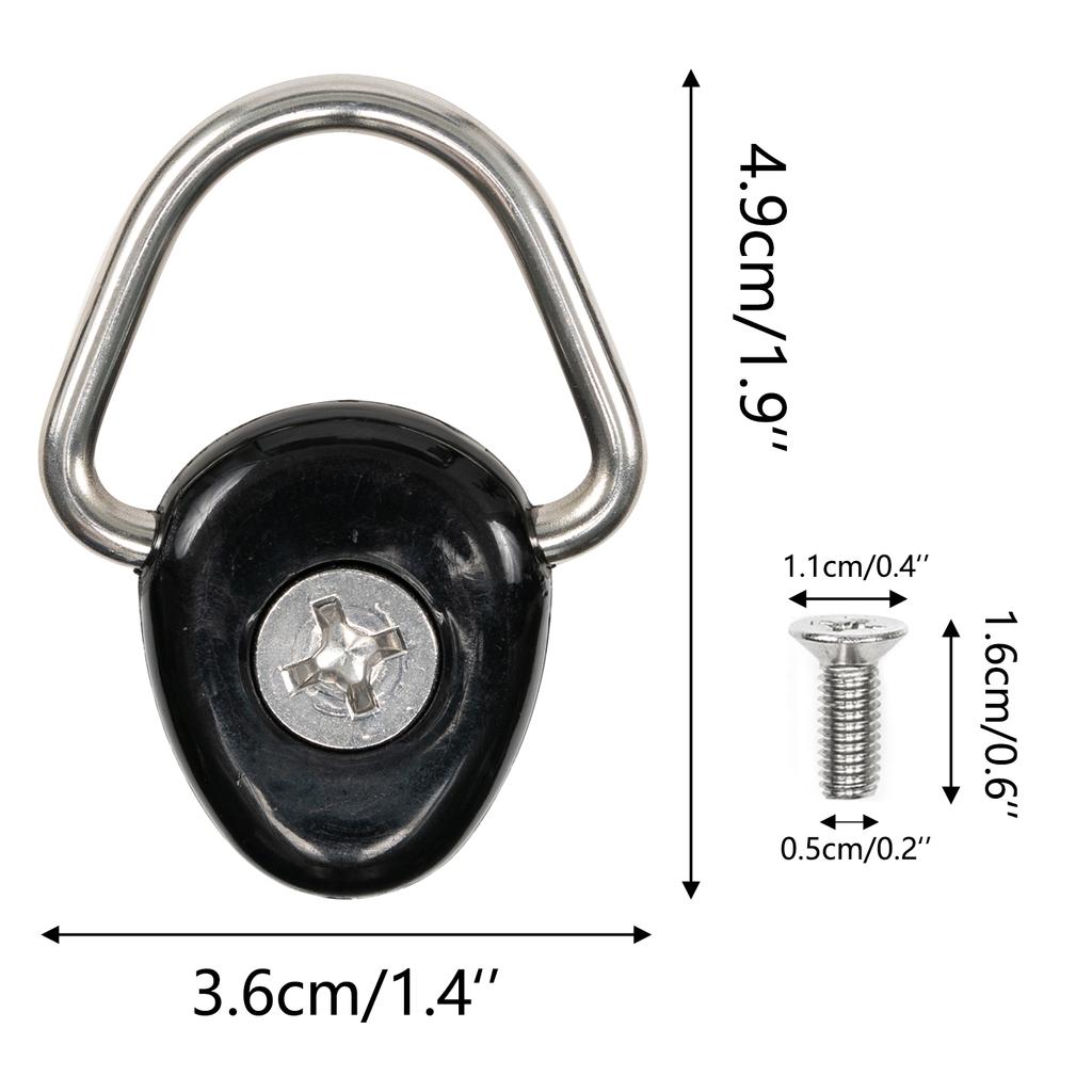 5x For Suzuki Jimny 2019-2025 JB64 JB74 Metal Tie Down Anchor D-Ring D-Plate Buckle Trailer Cargo Truck Net Hook Screw