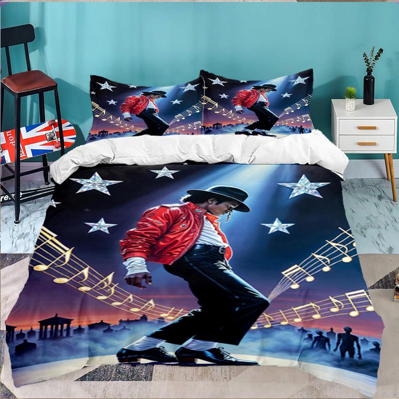 Jackson's Thriller 3PCS Bedding set,Ideal for 1pc Duvet Cover And 2pcs Pillowcases Perfect for Fan gift,Ideal for Bedroom, Dormitory