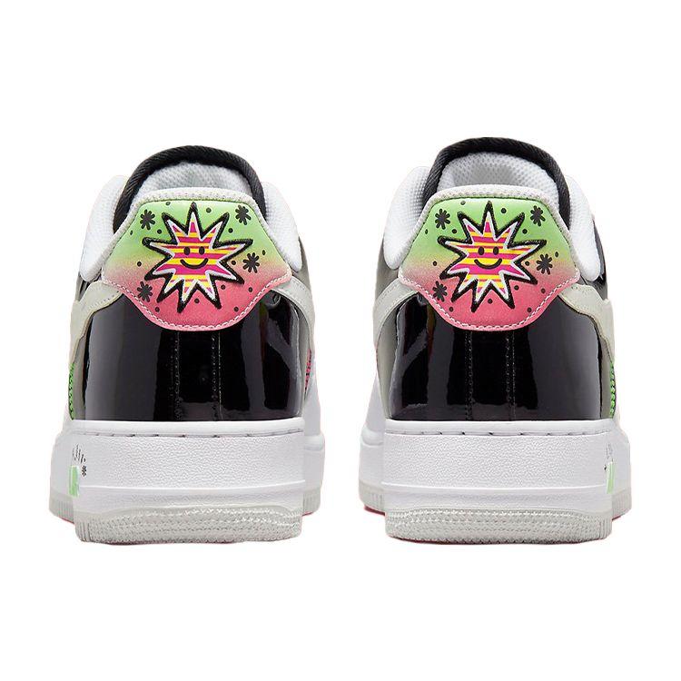 Nike Air Force 1 Low 07 LV8 Pop Art - Белые мужские кроссовки Black Photon Racer-Pink DV1229-111