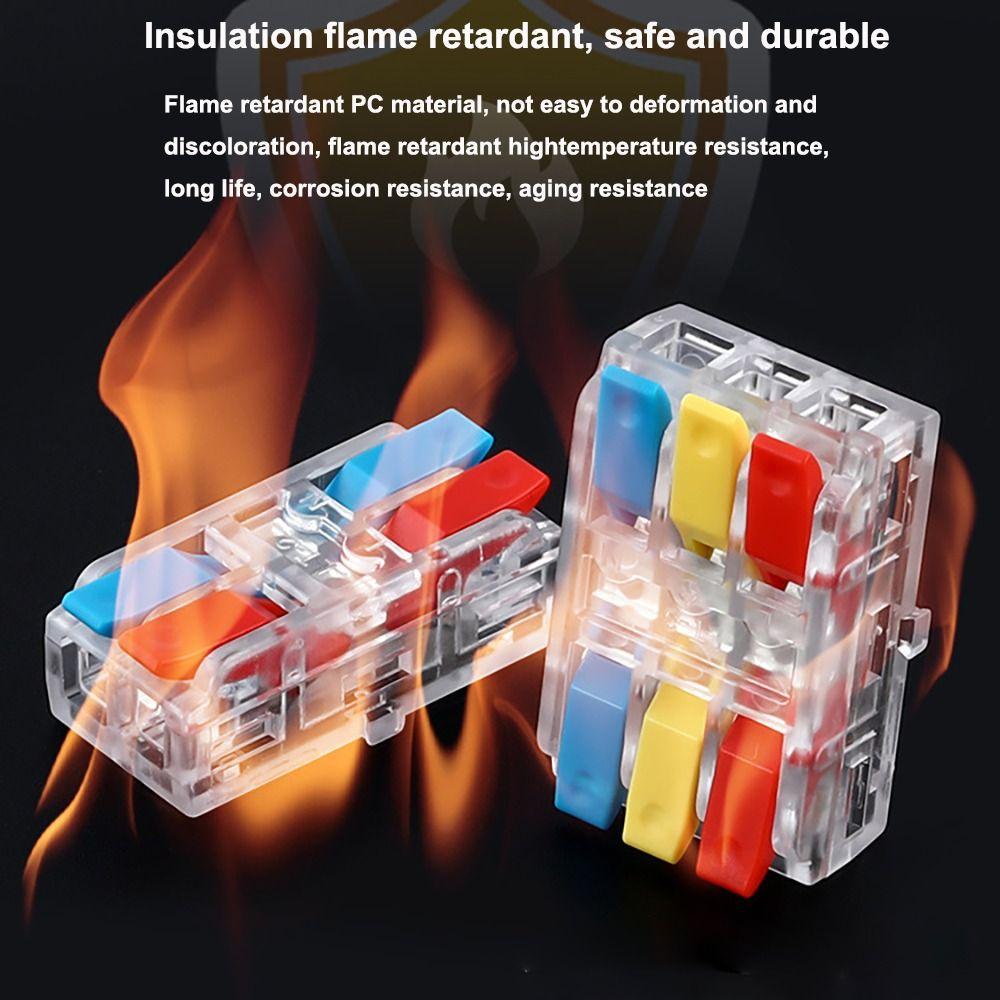 Мини-быстрая клеммная колодка Универсальные компактные компактные электрические разъемы для сращивания Электрические разъемы