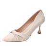 Women's High Heels Sexy Pointy Office High Heels Elegant Leather Spring and Summer New Women's Shoes