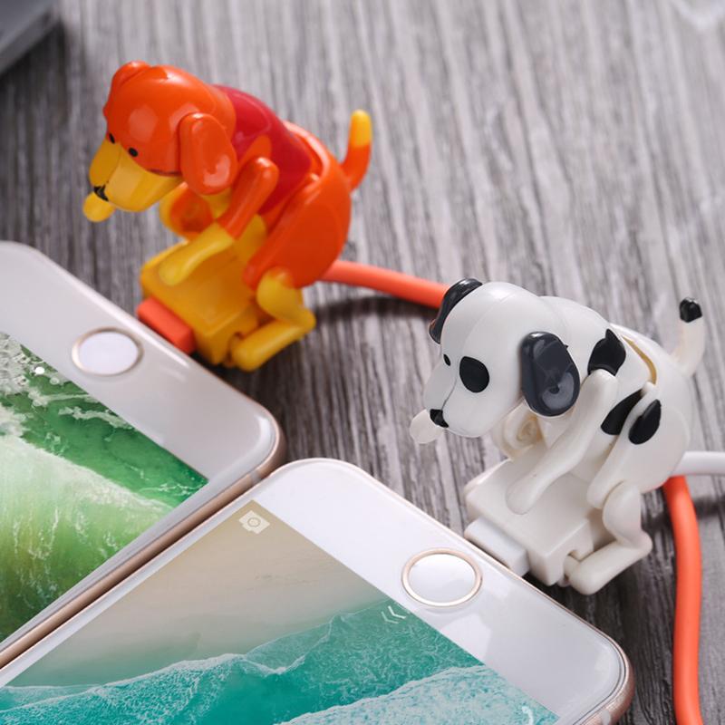 VAORLO Cute 'Sports' Dog Charging Cable For Micro Type-C IOS Support Data Transmission High Quality USB Fast Charge Cable