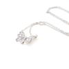 Les Trésors De Lily [I9890] - Серебряное колье "Бабочка" серебро белое (родиевое покрытие) - 10х12 мм