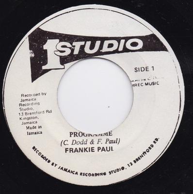 Пластинка 7 дюймов FRANKIE PAUL Программа НЕТ Studio One Ямайка Регги Ска Даб Б/у