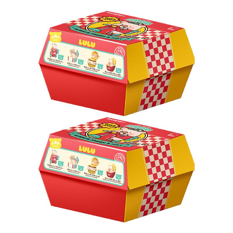 Canned Pig Lulu The Piggy Burgers Urgent Delivery Movable Series Blind Box Collectible Doll Ornament Fun Toys Mystery Box Gift