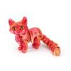 6.3/4.72 inch 3D Printed Cute Cats Movable Joint Fidget Toys Stress Relief Decompression Desktop Ornament Kid Toy for Kids Gift
