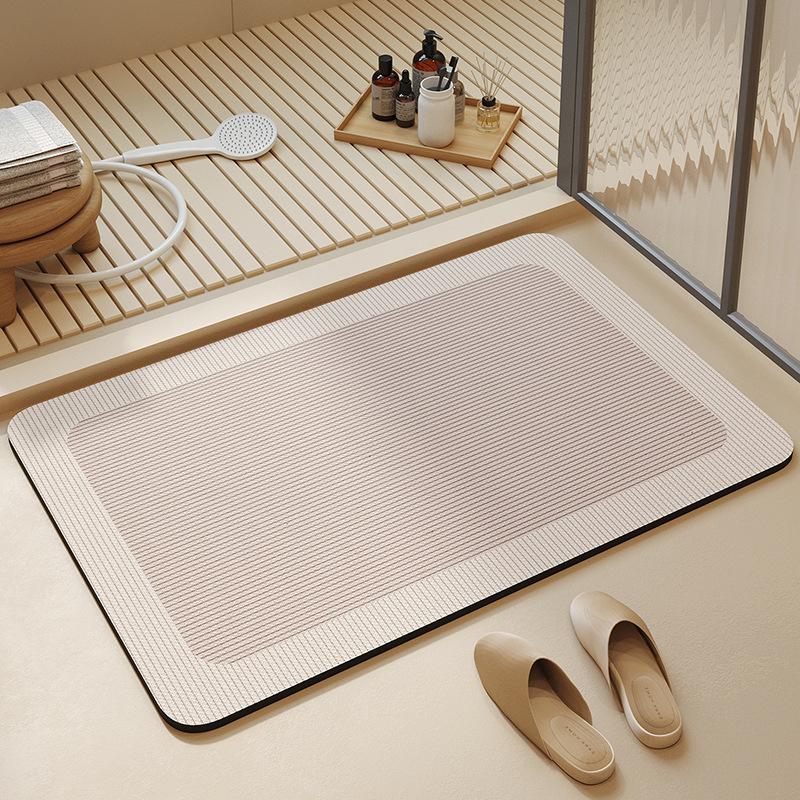 Bathroom Carpet, Bathroom, Bathroom Floor Mat, Non-Slip And Strong Absorbent Toilet, Bathroom At The Door, Diatom Mud Quick-Drying Foot Pad