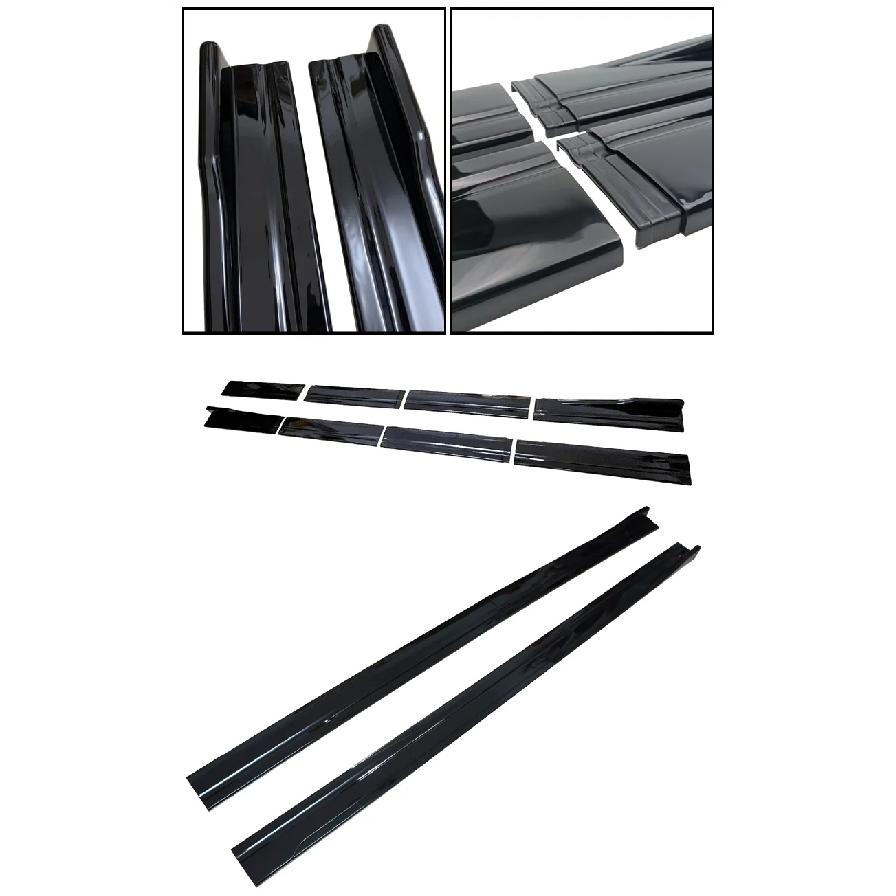 For Mercedes Benz Accessories C117 CLA250 260 CLA45 ClA200 W117 Side Skirt Extensions Rocker Panel Lip 8Pcs 86.6inch/2.2M Gloss