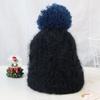 Красочная детская шапка с помпоном, осенне-зимняя детская шапка-бини для девочек и мальчиков, вязаная крючком толстая теплая однотонная шапка для малышей