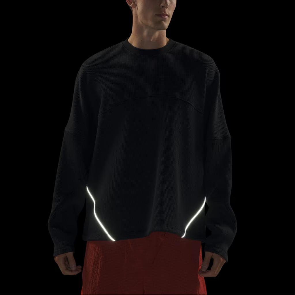 adidas Originals SS25 La Cienega Однотонная спортивная футболка с круглым вырезом и длинным рукавом, унисекс топы KA9335