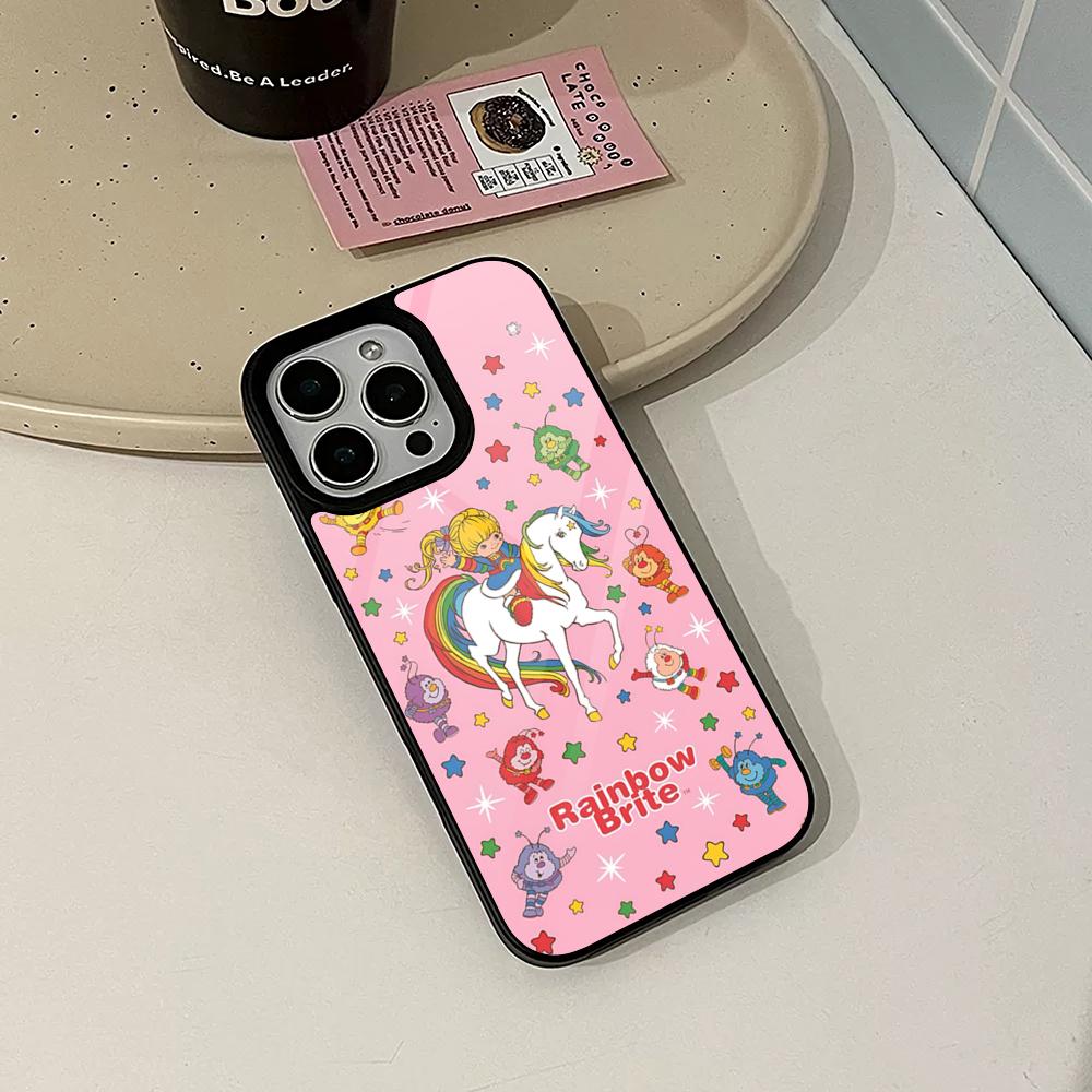 Cartoon R-Rainbow Brite Phone Case for Iphone 17 16 15 14 Air 13 12 11 Pro Max Mini Plus Fundas Shell PC+TPU Cover