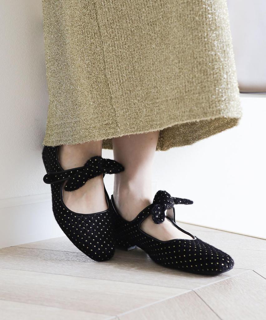 Туфли-лодочки Mary Jane со съемной лентой для женщин [Sest], 25,0 см, черные, dtp4605-BLKGOL-250