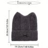 NEW Cat Ear Beanies Skullies Women Winter Warm Plush Cartoon Thermal Cap Korean Girl Outdoor Snow Pullover Hats