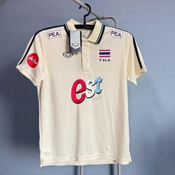 ТАИЛАНД Национальная волейбольная мужская женская сборная 2024 года по волейболу Джерси ЧИР Фан-принт Быстросохнущая рубашка-поло с коротким рукавом Униформа Флаг Логотип Спорт