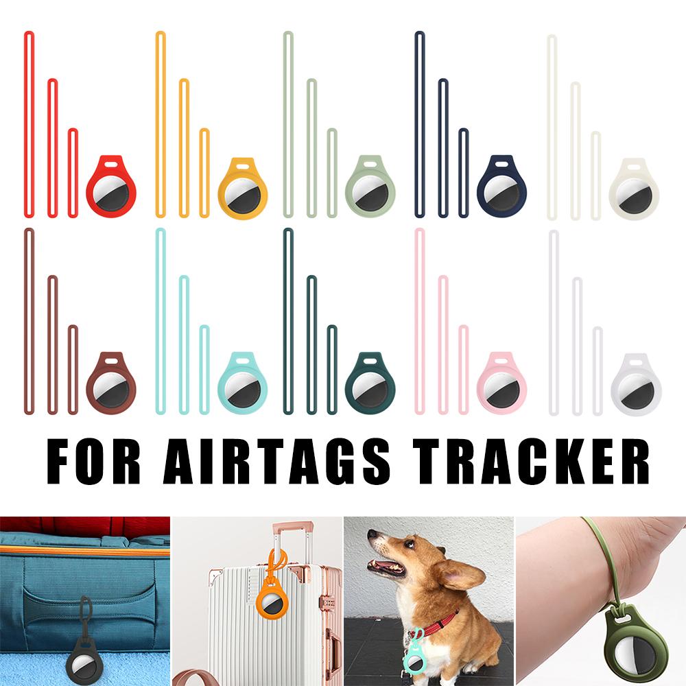 Protection Accessories For Airtags Tracker Protector Anti-fall Strap Protective Case Silicone Cover