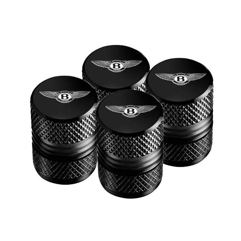 4Pcs Metal Car Wheel Tires Valve Dustproof Cover Accessories For Bentley Continental GT MULLINER Bentayga FlyingHurtlingSpurlogo