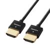 Elecom HDMI-кабель Ultra Fine High Speed 1m Super Slim SPEED с тройным экраном ETHERNET Gold Plated ARC, совместимый с Game Black Ver1.4 4K/2K [HIGH