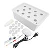 11 Holes Hydroponic System Grow Plant Flower Water Soilless Culture Box (White, )