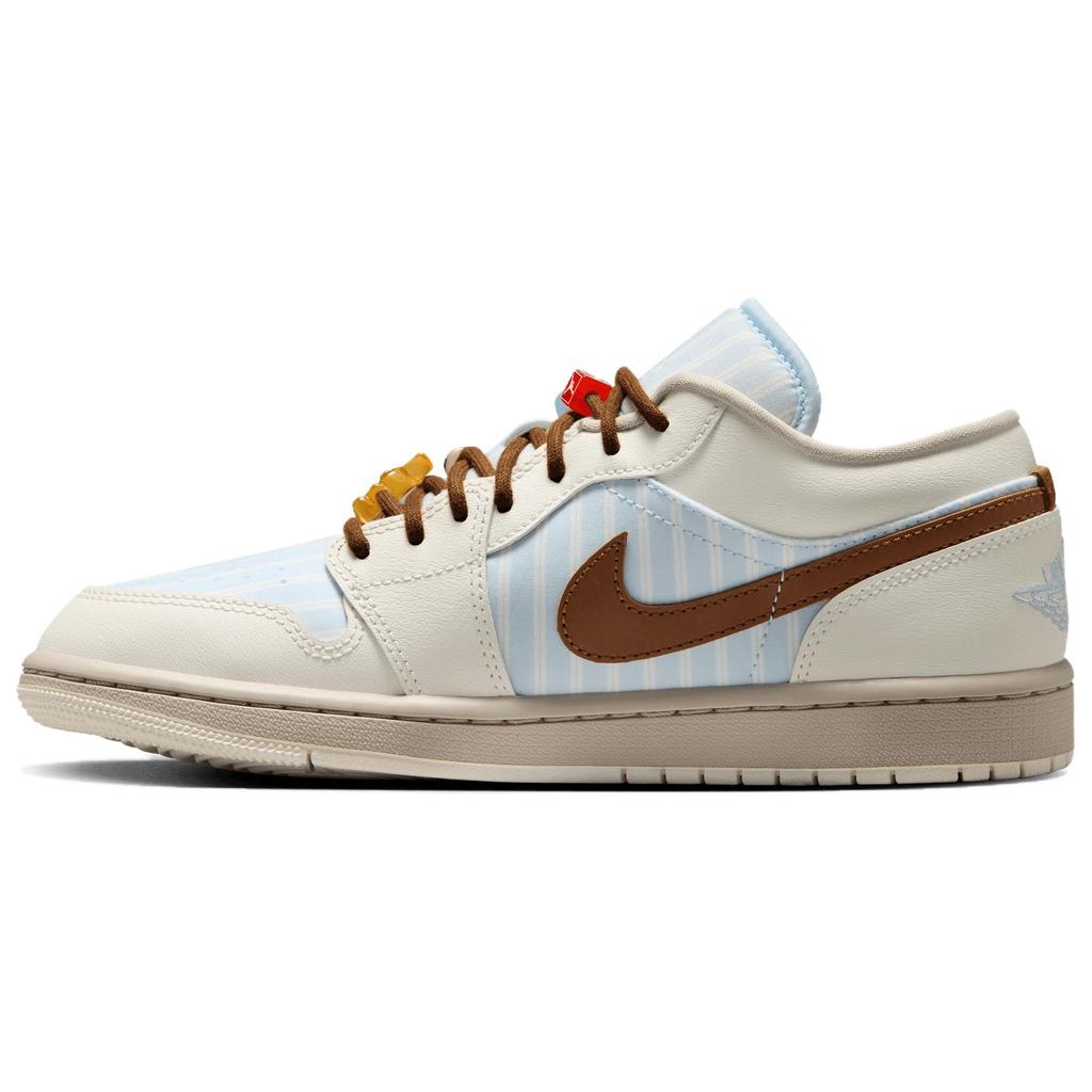 Jordan Air Jordan 1 Low Винтажные Баскетбольные Кроссовки Женские Бело-Синие IR7553-422