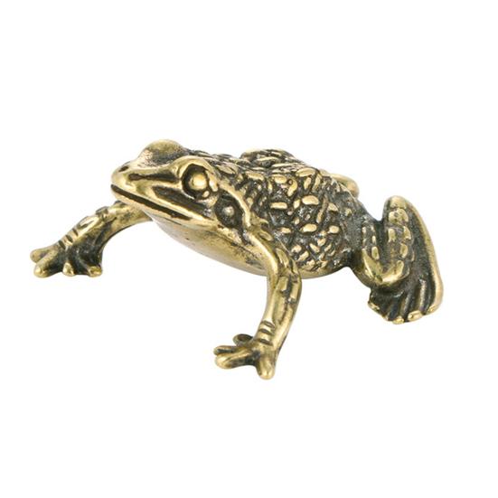 Reusable Realistic Appearance Frog Figurine Fashion Antique Copper Small
