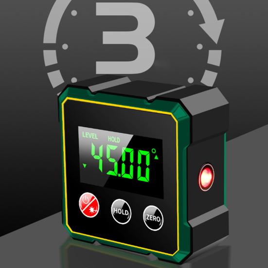Цифровой угломер с прочным магнитным основанием, ЖК-дисплеем, высокоточный водонепроницаемый инклинометр IP54, цифровой уровень для деревообработки