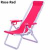 Children' Gift Garden Bench Toy Accessories Doll Beach Chair Foldable Deckchair Dollhouse Furniture