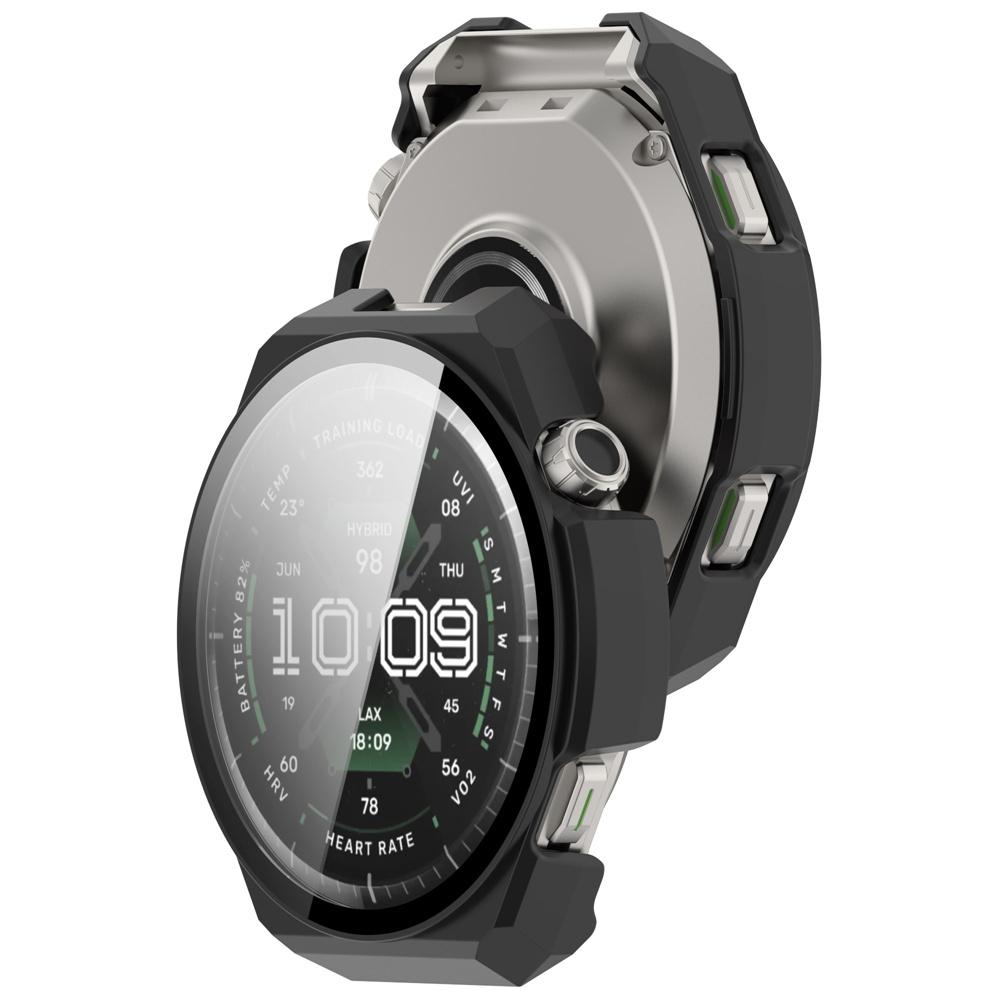 Закаленное Стекло+Жесткий ПК Чехол Для Amazfit Balance 3 Защита Экрана Анти-царапина Полное Покрытие Защитный Корпус Бампер Рамка