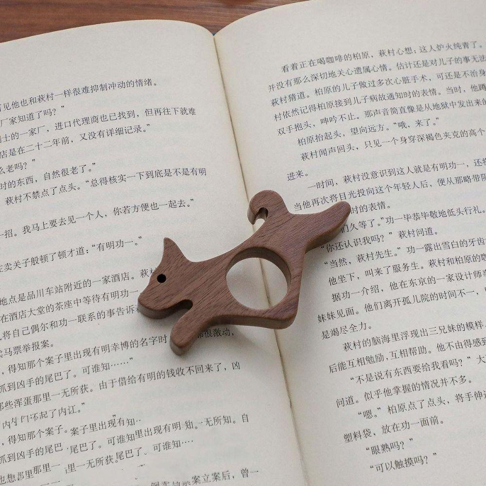 Pet Design Book Page Holder Anti-Slip Pages Guide Marker Cute Design Reading Thumb Tools  Reading
