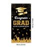 Black Gold Graduates Theme Background Congrats Grad Happy Graduation Banner  Adults Kids