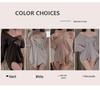 Sexy Solid Color Loose Fit Pajama Set - Plus Size Comfortable Homewear